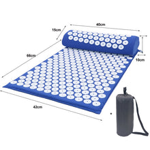 Load image into Gallery viewer, Massager Cushion Massage Yoga Mat Acupressure Relieve Stress Back Body Pain Spike Acupuncture Mat with Pillow