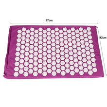 Load image into Gallery viewer, Massager Cushion Massage Yoga Mat Acupressure Relieve Stress Back Body Pain Spike Acupuncture Mat with Pillow