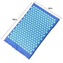 Load image into Gallery viewer, Massager Cushion Massage Yoga Mat Acupressure Relieve Stress Back Body Pain Spike Acupuncture Mat with Pillow

