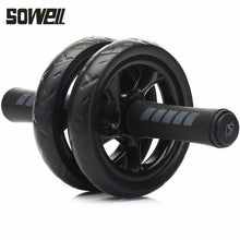 Load image into Gallery viewer, 2019Muscle Exercise Equipment Home Fitness Equipment Double Wheel Abdominal Power Wheel Ab Roller Gym Roller Trainer Training
